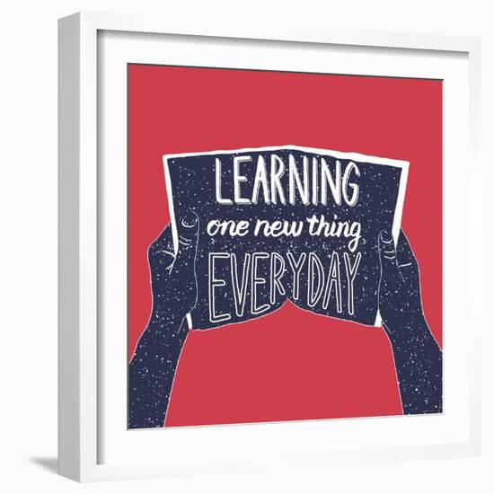 Learning One New Thing Everyday-Ivanov Alexey-Framed Art Print