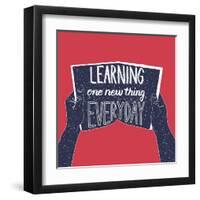 Learning One New Thing Everyday-Ivanov Alexey-Framed Art Print