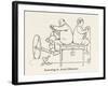 Learning to Avoid Obstacles-William Heath Robinson-Framed Art Print