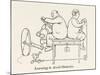 Learning to Avoid Obstacles-William Heath Robinson-Mounted Art Print