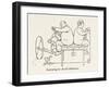 Learning to Avoid Obstacles-William Heath Robinson-Framed Art Print