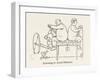 Learning to Avoid Obstacles-William Heath Robinson-Framed Art Print