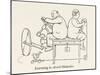 Learning to Avoid Obstacles-William Heath Robinson-Mounted Art Print