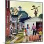 "Learning to Fly", June 20, 1953-John Falter-Mounted Giclee Print