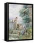 Learning to Walk-Myles Birket Foster-Framed Stretched Canvas