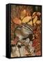 Least Chipmunk Among Leaves-null-Framed Stretched Canvas