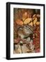 Least Chipmunk Among Leaves-null-Framed Premium Photographic Print