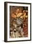 Least Chipmunk Among Leaves-null-Framed Photographic Print