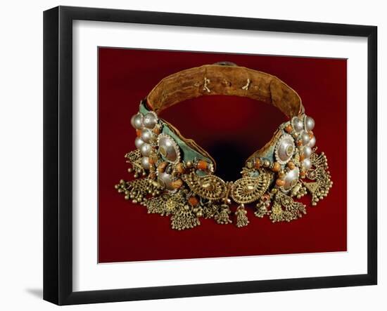 Leather Belt with White Silver-null-Framed Giclee Print