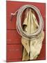 Leather Chaps and Rope, Ponderosa Ranch, Seneca, Oregon, USA-Wendy Kaveney-Mounted Photographic Print