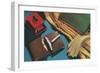 Leather Cigarette Case-null-Framed Premium Giclee Print