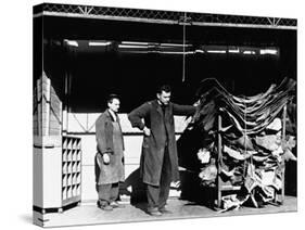 Leather from the Tanneries at Batov Going Uo into the Factory Building-John Phillips-Stretched Canvas