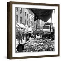 Leather Lane in Holborn. Circa 1954-Staff-Framed Photographic Print