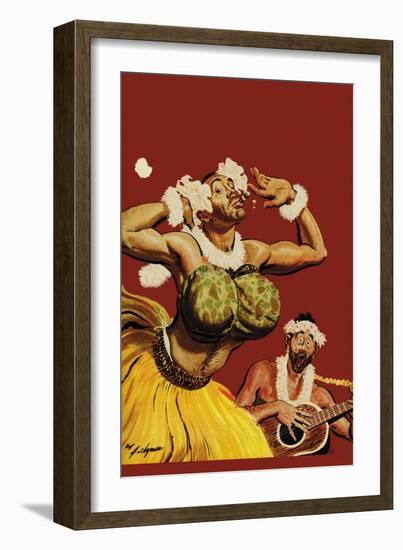 Leatherneck Luau-John Clymer-Framed Art Print