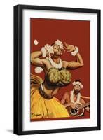 Leatherneck Luau-John Clymer-Framed Art Print