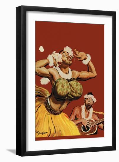 Leatherneck Luau-John Clymer-Framed Art Print