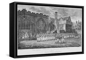 Leathersellers' Hall, and the Church of St Helen, Bishopsgate, City of London, 1871-Edward Dayes-Framed Stretched Canvas