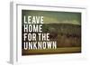 Leave Home-Vintage Skies-Framed Giclee Print