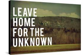 Leave Home-Vintage Skies-Stretched Canvas