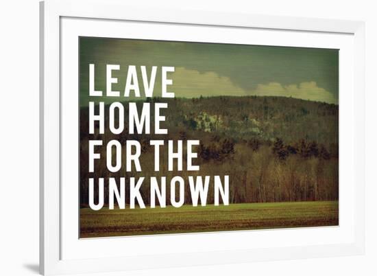 Leave Home-Vintage Skies-Framed Giclee Print