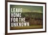 Leave Home-Vintage Skies-Framed Giclee Print