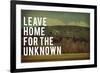 Leave Home-Vintage Skies-Framed Giclee Print