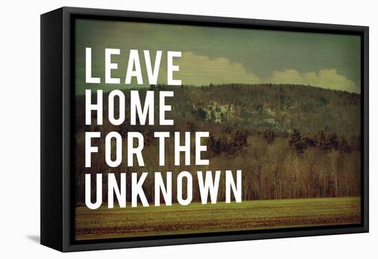 Leave Home-Vintage Skies-Framed Stretched Canvas