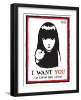 Leave Me Alone-Emily the Strange-Framed Photographic Print