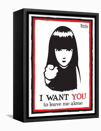 Leave Me Alone-Emily the Strange-Framed Stretched Canvas