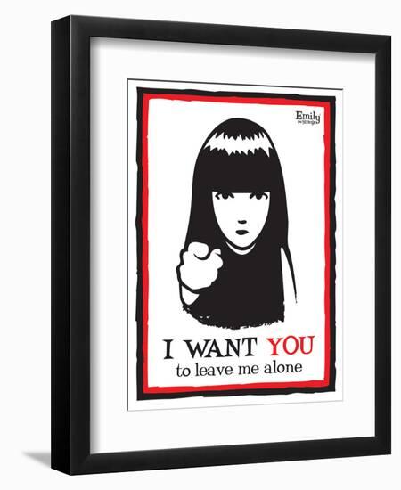 Leave Me Alone-Emily the Strange-Framed Photographic Print