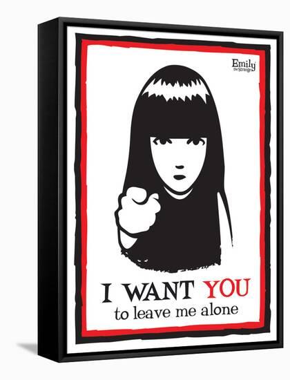 Leave Me Alone-Emily the Strange-Framed Stretched Canvas