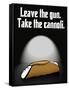 Leave the Gun Take the Cannoli Quote Poster Print-null-Framed Stretched Canvas