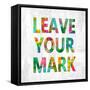 Leave Your Mark Color-Jamie MacDowell-Framed Stretched Canvas