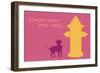 Leave Your Mark - Pink Version-Dog is Good-Framed Premium Giclee Print