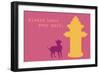 Leave Your Mark - Pink Version-Dog is Good-Framed Premium Giclee Print