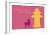 Leave Your Mark - Pink Version-Dog is Good-Framed Premium Giclee Print