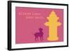 Leave Your Mark - Pink Version-Dog is Good-Framed Art Print