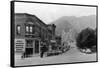 Leavenworth, WA Main Street View Photograph - Leavenworth, WA-Lantern Press-Framed Stretched Canvas
