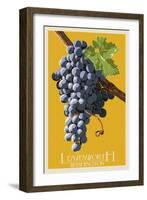 Leavenworth, Washington - Wine Grapes-Lantern Press-Framed Art Print