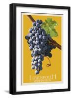 Leavenworth, Washington - Wine Grapes-Lantern Press-Framed Art Print