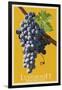 Leavenworth, Washington - Wine Grapes-Lantern Press-Framed Art Print