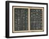 Leaves 7 and 8, from Wang Xizhi Book One, 'Calligraphy of Ancient Masters of Various Periods',…-Ming Dynasty Chinese School-Framed Giclee Print