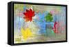 Leaves and colors-Ata Alishahi-Framed Stretched Canvas