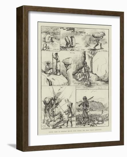 Leaves from an Officer's Sketch Book During the Zhob Valley Expedition-null-Framed Giclee Print