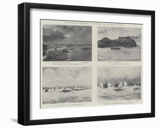 Leaves from the Sketch-Book of an Officer with the Channel Squadron-null-Framed Giclee Print