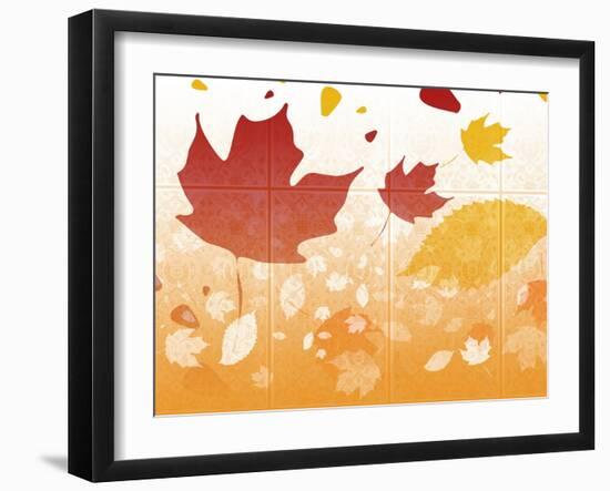 Leaves In Flight-Ruth Palmer-Framed Art Print