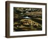 Leaves in whirlpool of Tye River near Blue Ridge Parkway, Appalachian Mountains, Virginia, USA-Charles Gurche-Framed Photographic Print