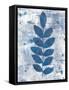 Leaves of Blue I-Courtney Prahl-Framed Stretched Canvas