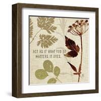 Leaves of Inspiration IV-Sarah Mousseau-Framed Art Print