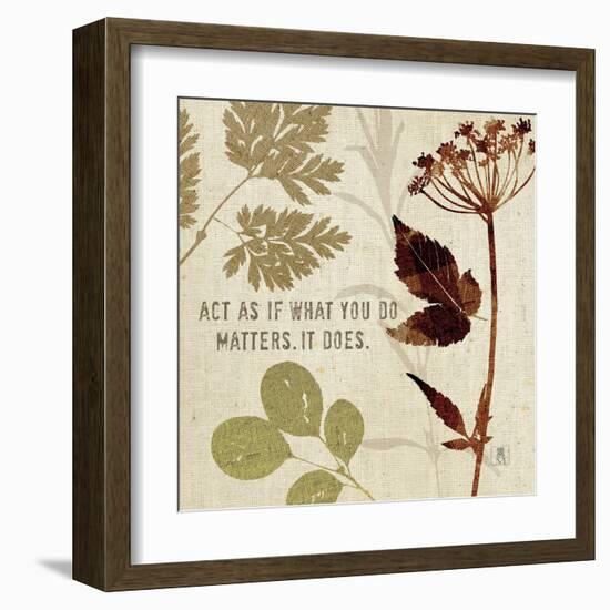 Leaves of Inspiration IV-Sarah Mousseau-Framed Art Print